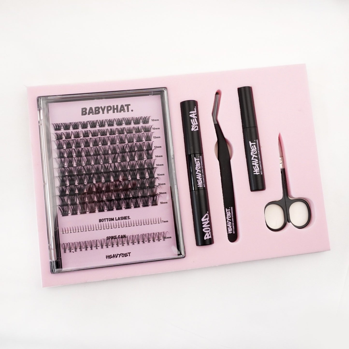 BABYPHAT: DIY CLUSTER LASH EXTENSION KIT by HEAVYSET.
