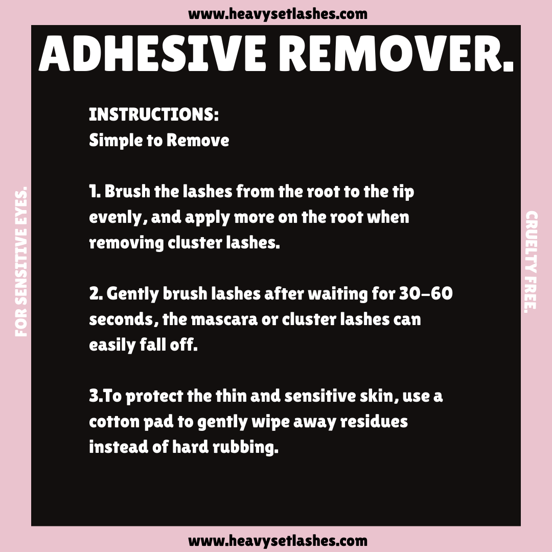 HEAVYSET. Oil Based Eyelash Adhesive Remover for Sensitive Eyes