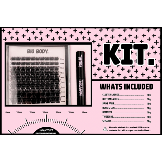BIG BODY: DIY CLUSTER LASH EXTENSION KIT by HEAVYSET.